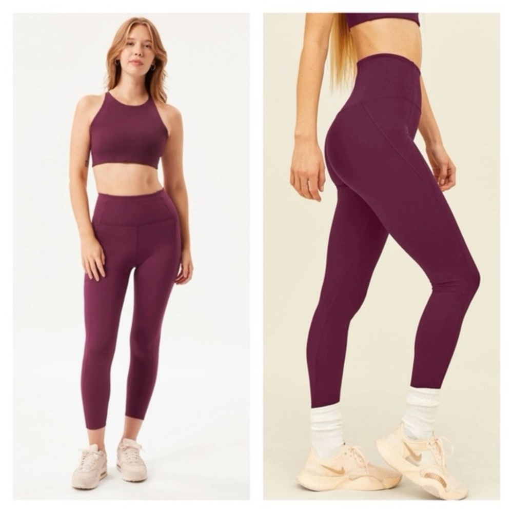 Girlfriend Collective Compressive High-Rise Legging - Plum
